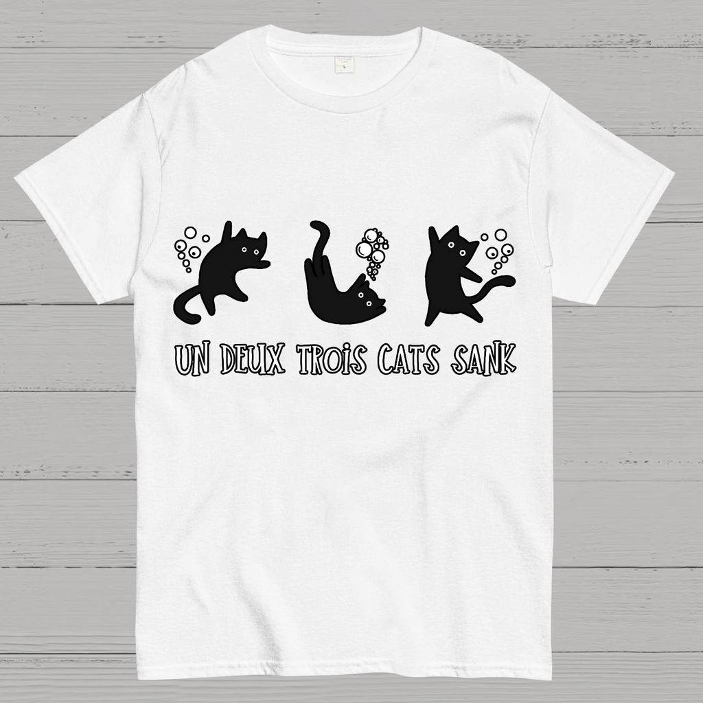 Un Deux Trois Cats Sank  T-Shirt