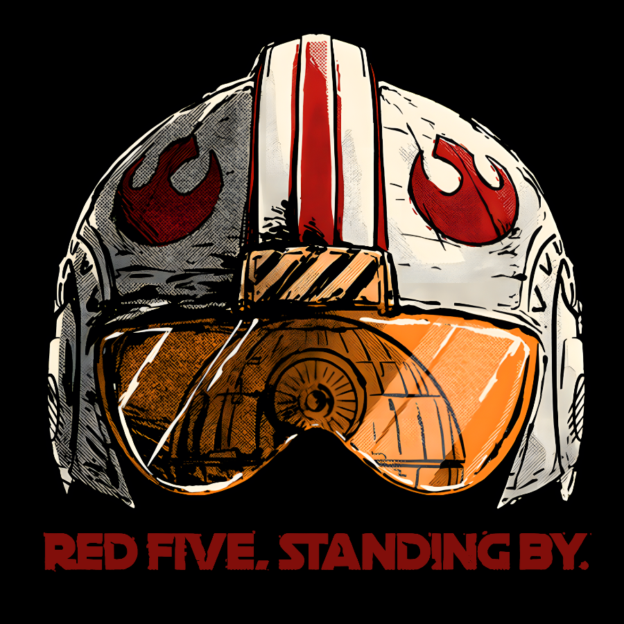 Red Five Standing By  T-Shirt