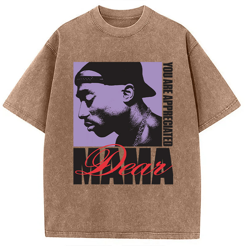 bbb Tupac Dear Mama Appreciated Washed T-Shirt