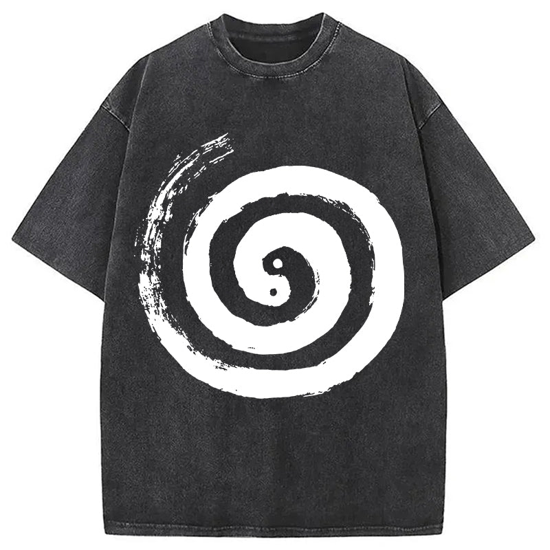 bbb The Tai Chi Yin Yang Cycle of Life Washed T-Shirt