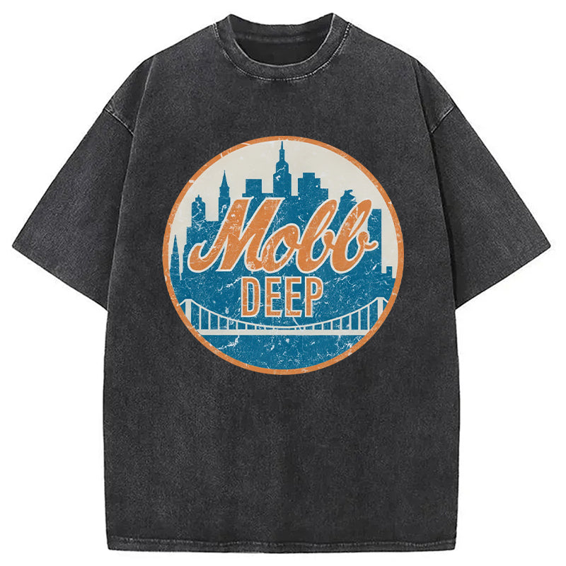 bbb Mobb Deep Queens New York Vintage Washed T-Shirt