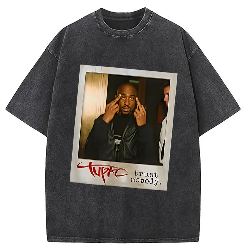 bbb TUPAC SHAKUR Trust Nobody Washed T-Shirt