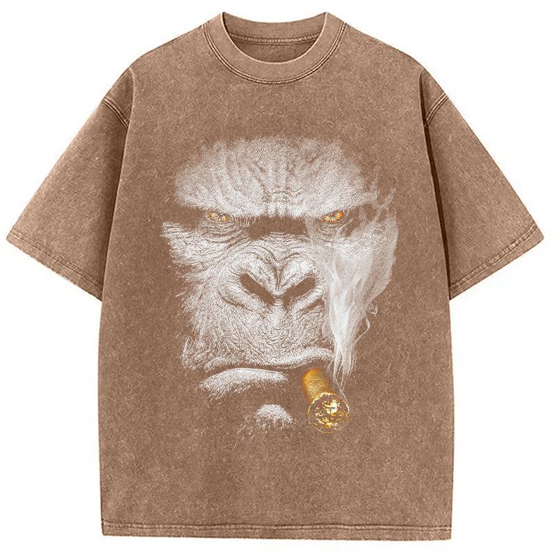 bbb Smoking Gorilla Washed T-Shirt