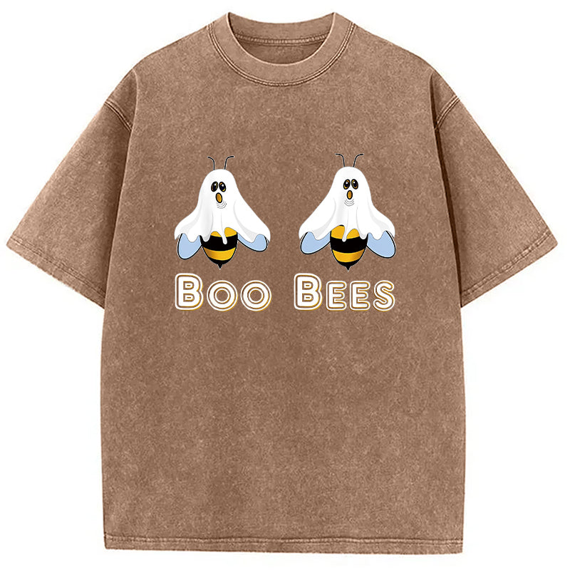 bbb Cute Funny Boobees Halloween Washed T-Shirt