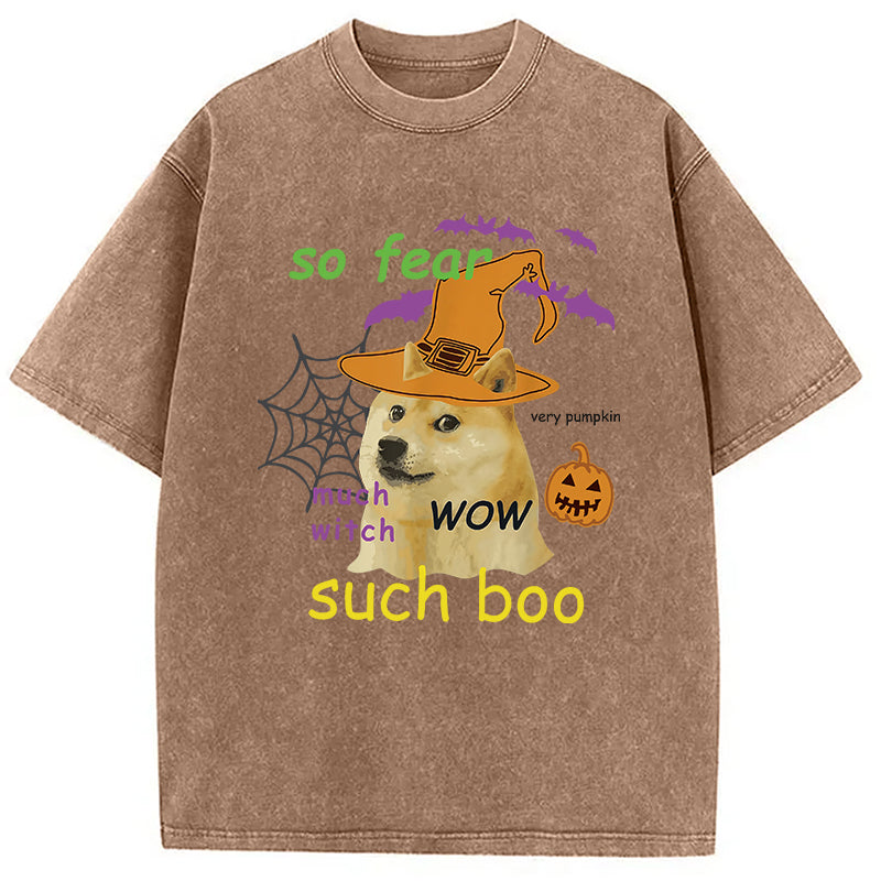bbb Halloween Doge Washed T-Shirt