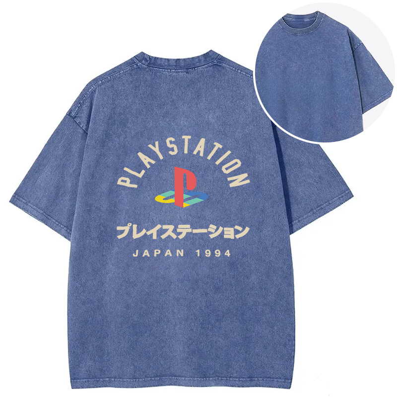bbb PlayStation Japan Back Washed T-Shirt