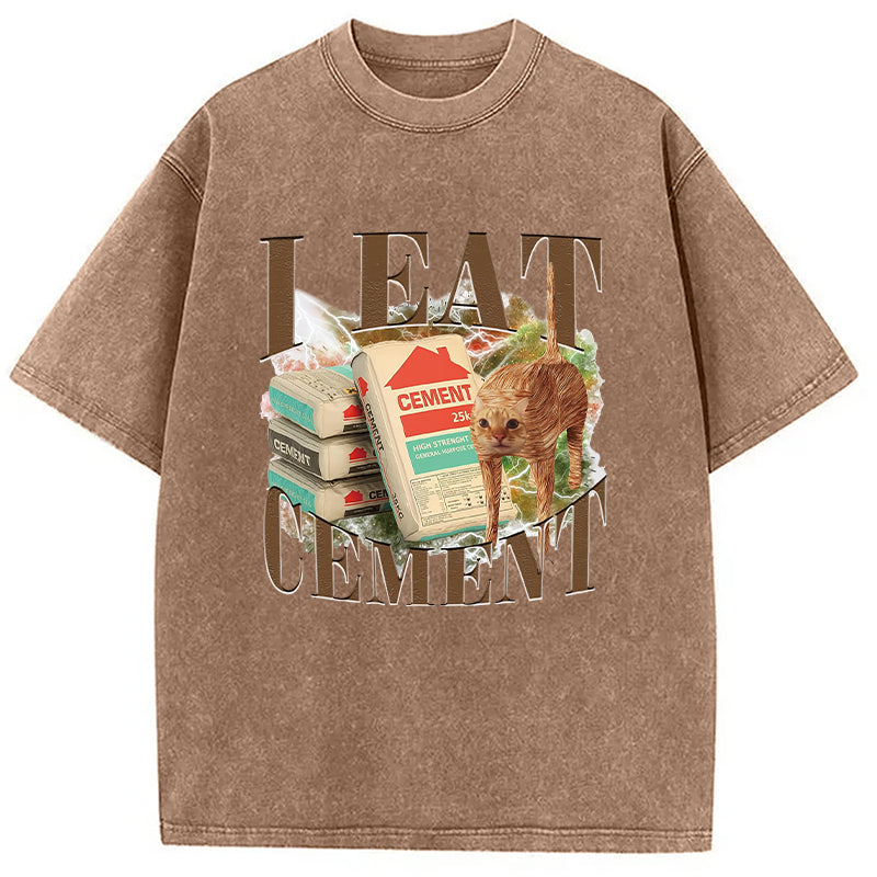 bbb Unhinged I Eat Cement Washed T-Shirt