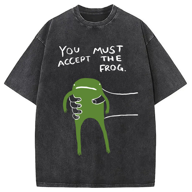 bbb Give You Frog Washed T-Shirt