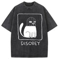 bbb Disobey Cat Washed T-Shirt