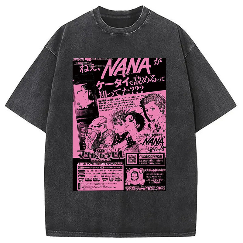 bbb Nana Black Stone Washed T-Shirt
