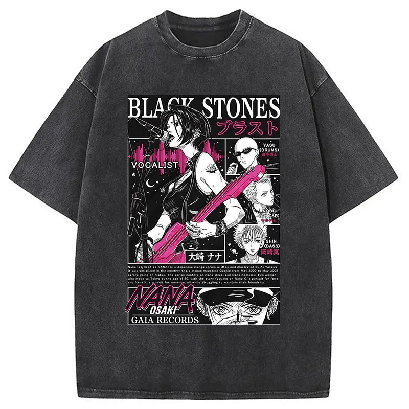 bbb Black Stone Washed T-Shirt