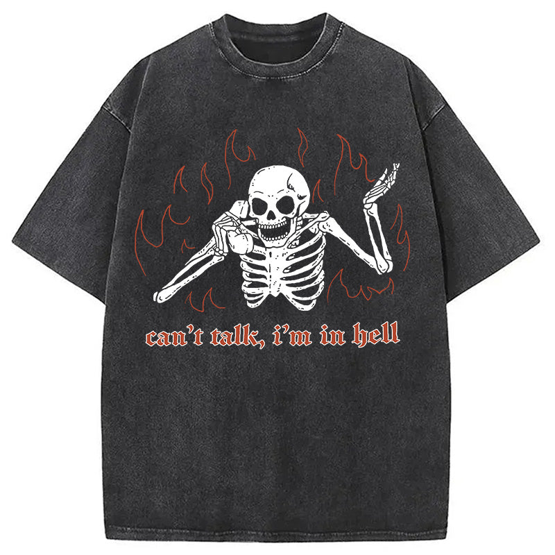 bbb Can't Talk In Hell Washed T-Shirt