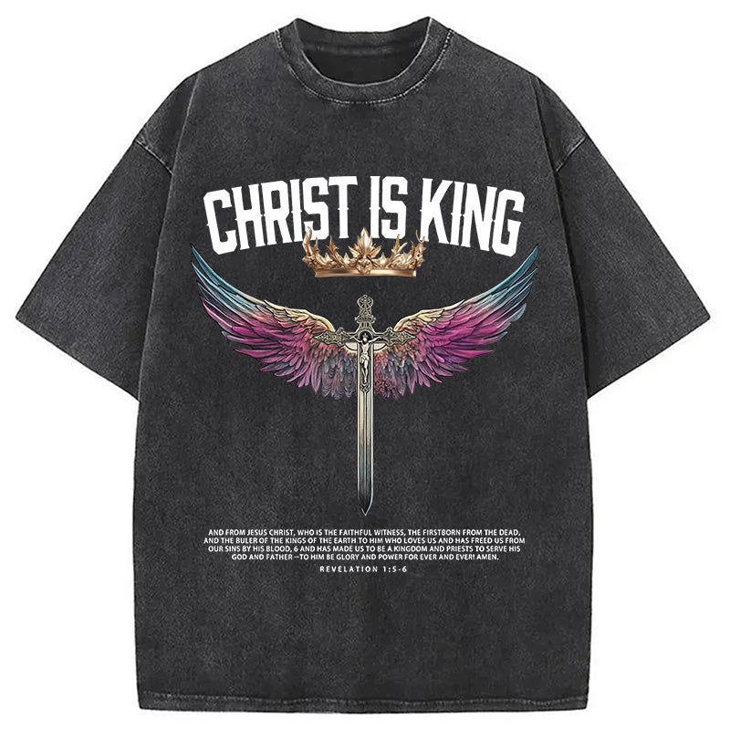bbb Christ Is King Christian Washed T-Shirt