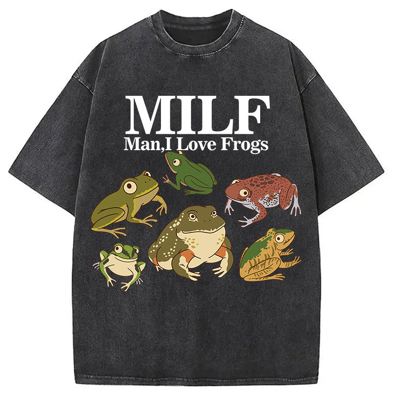 bbb I Love Frogs Washed T-Shirt