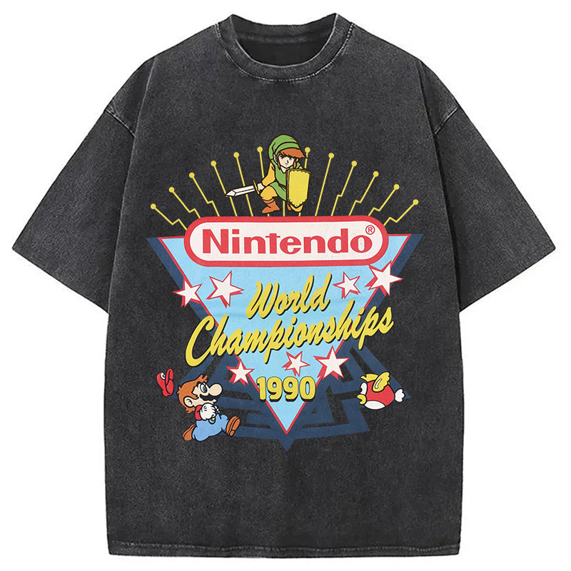 bbb 90s Nintendo World Championship Washed T-Shirt