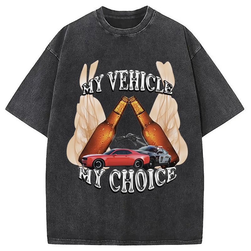 bbb My Vehicle My Choice Washed T-Shirt