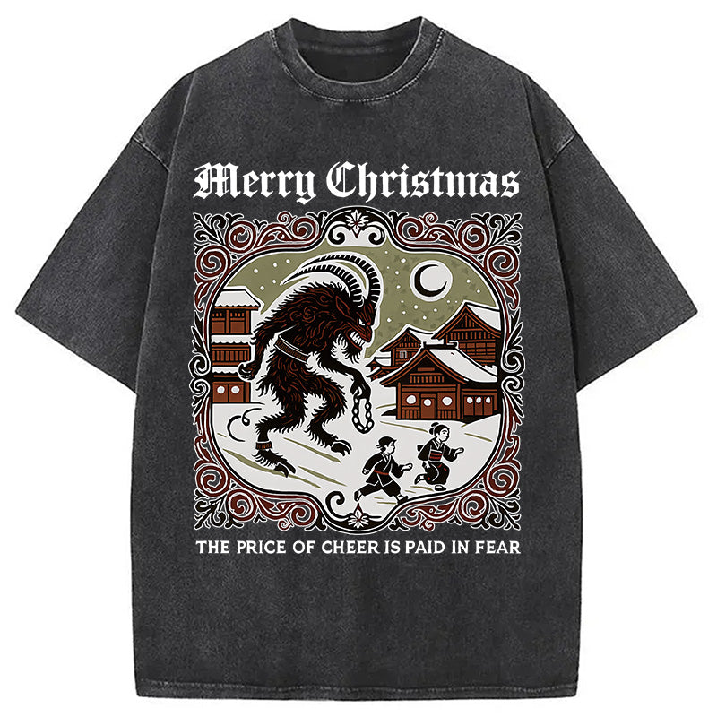 bbb The Price of Cheer is Paid in Fear Washed T-Shirt
