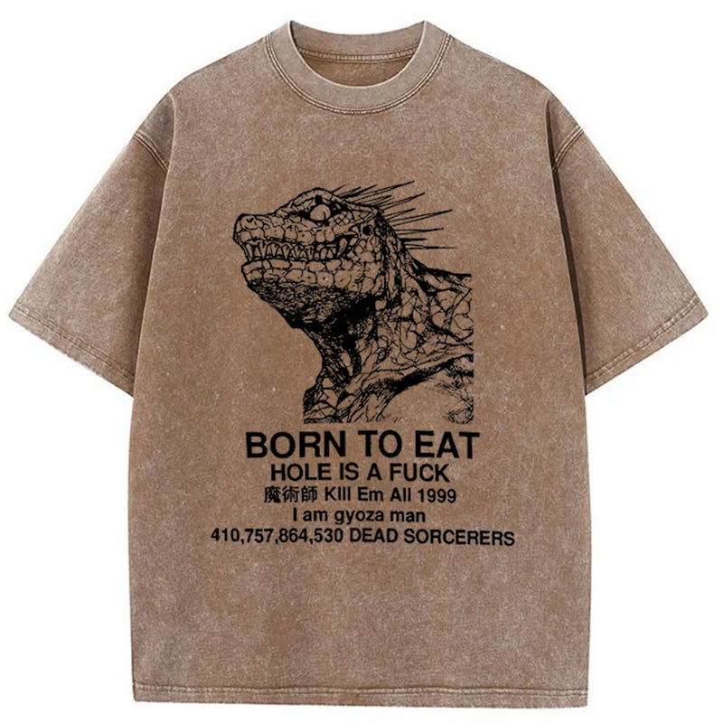 bbb Born To Eat Washed T-Shirt