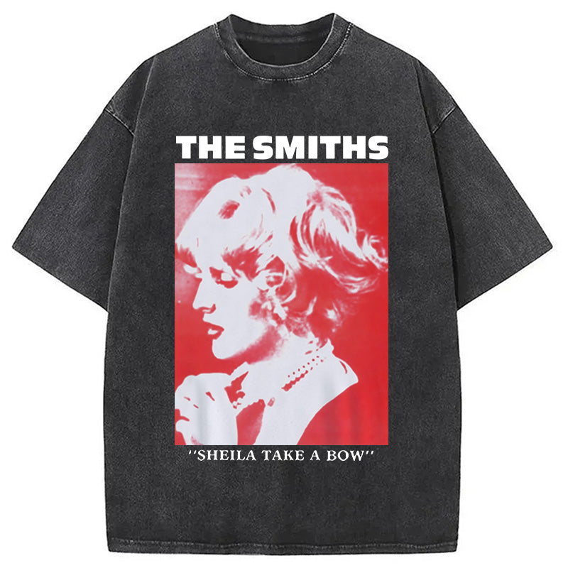 bbb The Smiths Sheila Take A Bow Meme Washed T-Shirt