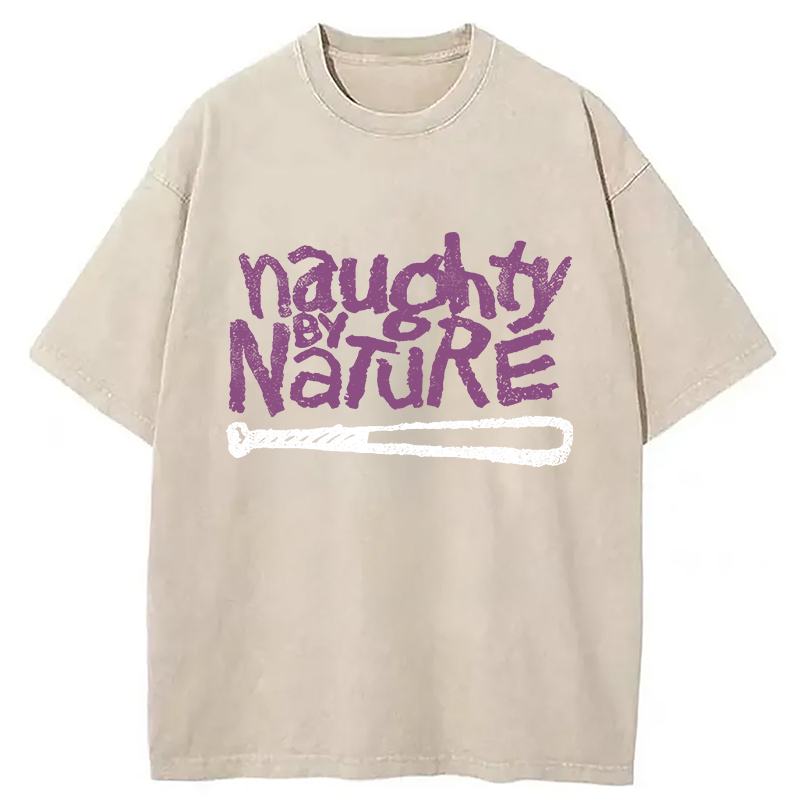 bbb Logo Naughty By Nature Hiphop Washed T-Shirt