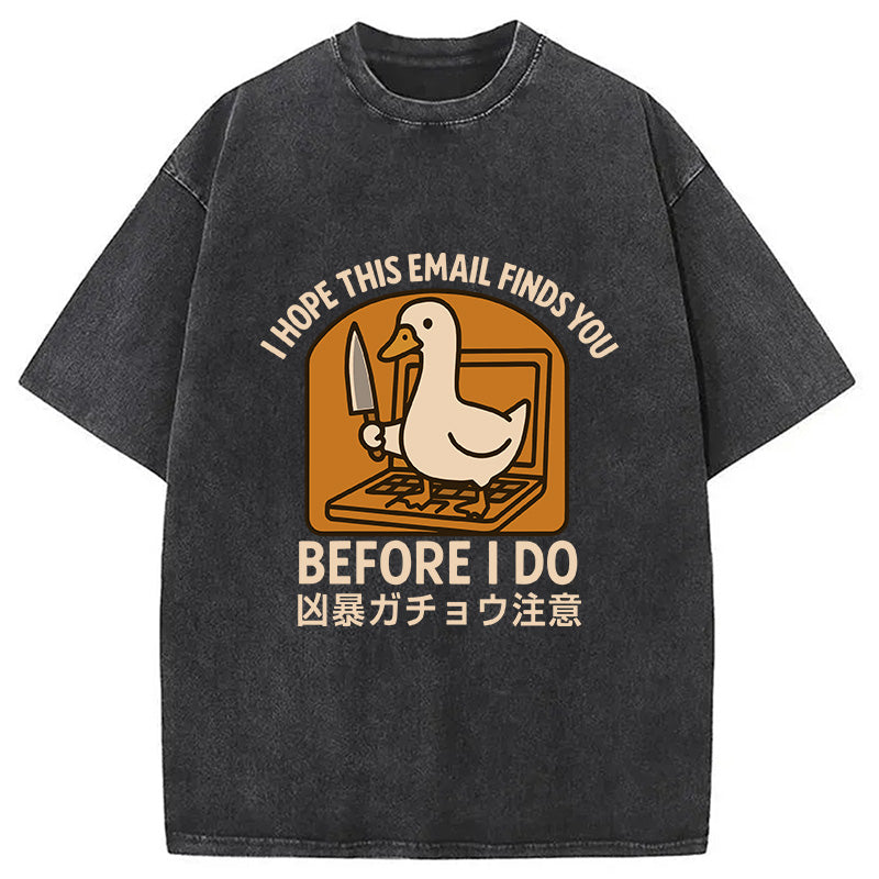 bbb Goose With A Knife Washed T-Shirt