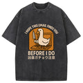 bbb Goose With A Knife Washed T-Shirt