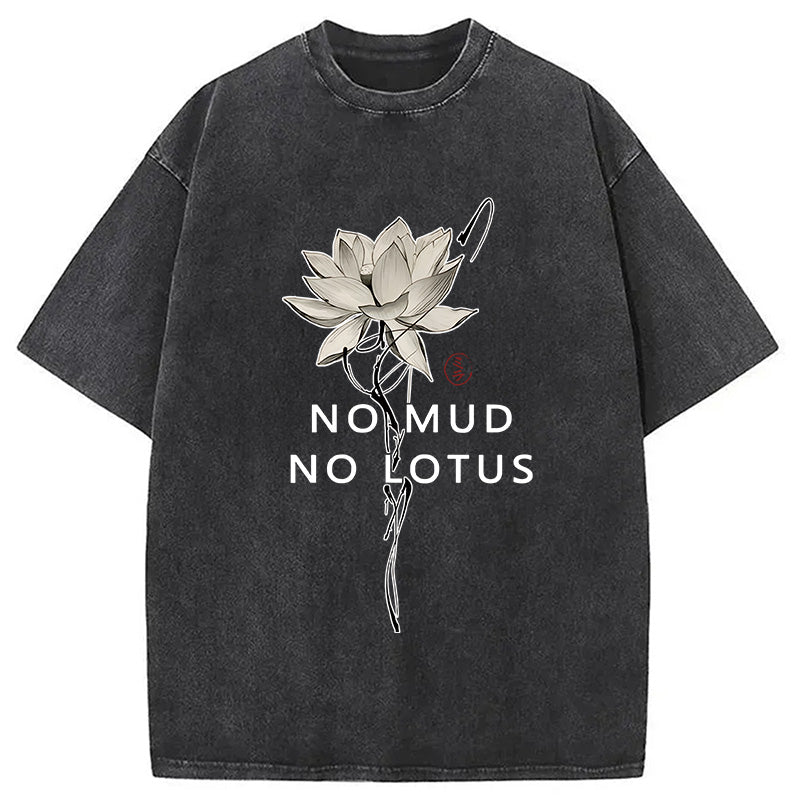 bbb Japanese Zen Lotus Washed T-Shirt