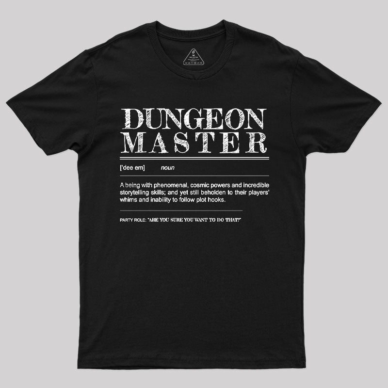 Dungeon Master Definition  T-Shirt