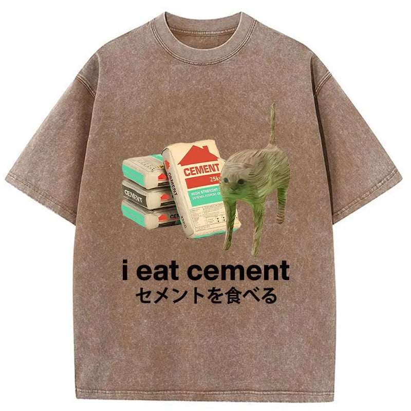 bbb I Eat Cement Washed T-Shirt