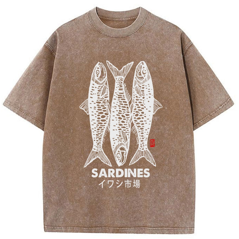 bbb Sardines Market Washed T-Shirt