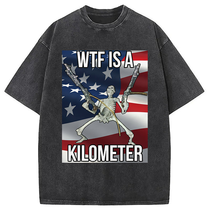 bbb WTF Is A Kilometer Washed T-Shirt