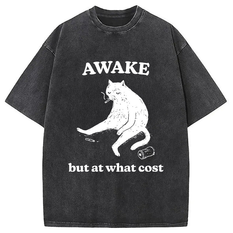 bbb Decadent Smoking Cat Washed T-Shirt