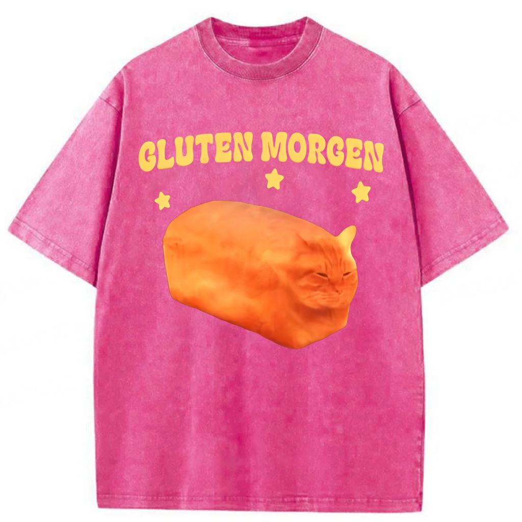 bbb Cluten Morgen Cat Washed T-shirt