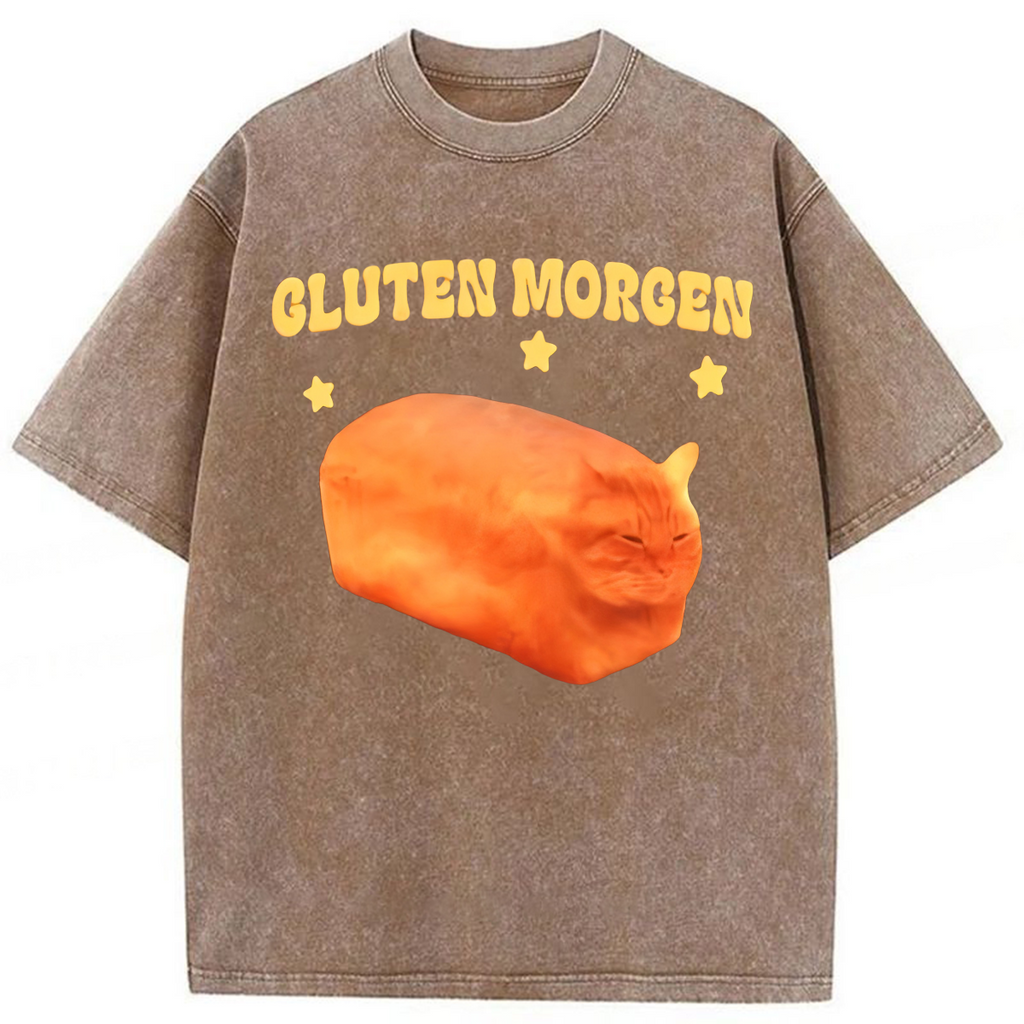 bbb Cluten Morgen Cat Washed T-shirt