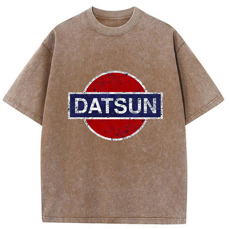 bbb Datsun Vintage Car Washed T-Shirt