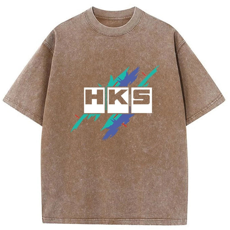 bbb HKS Drifting Drag JDM Washed T-Shirt