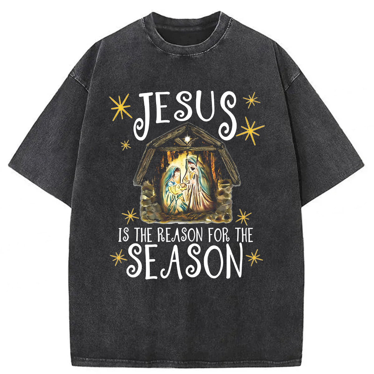 bbb Jesus Is The Reason For The Season Washed T-shirt