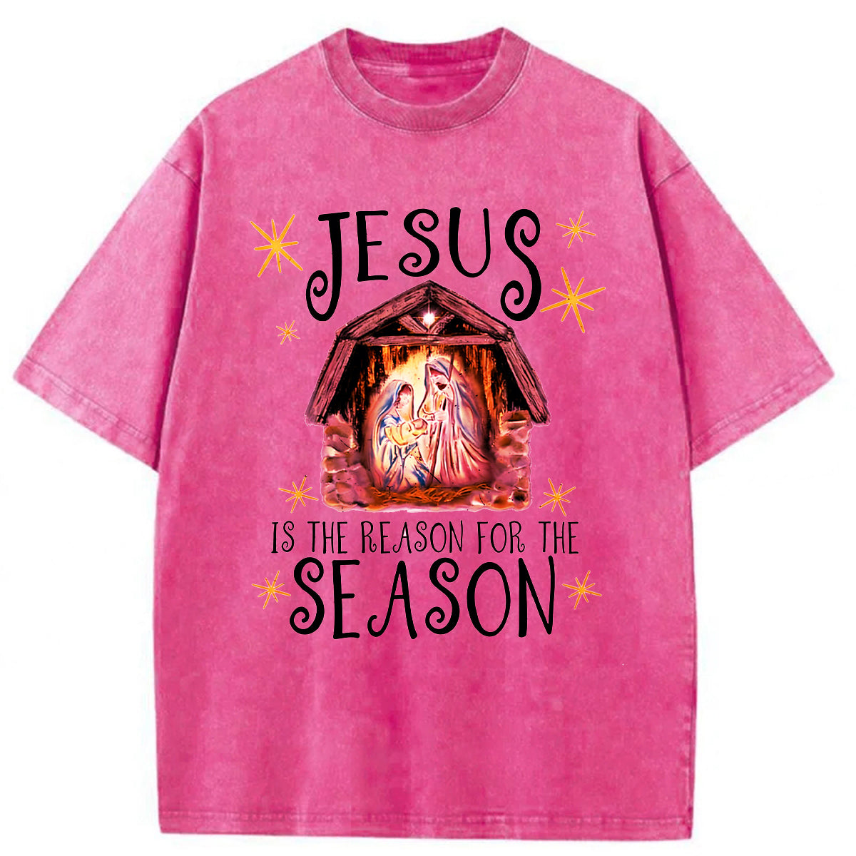 bbb Jesus Is The Reason For The Season Washed T-shirt