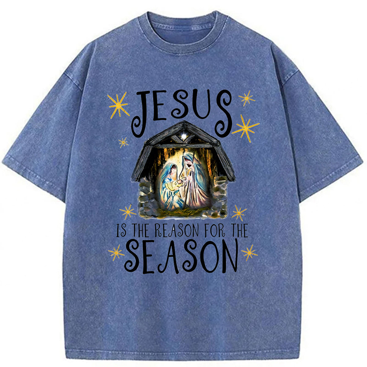 bbb Jesus Is The Reason For The Season Washed T-shirt