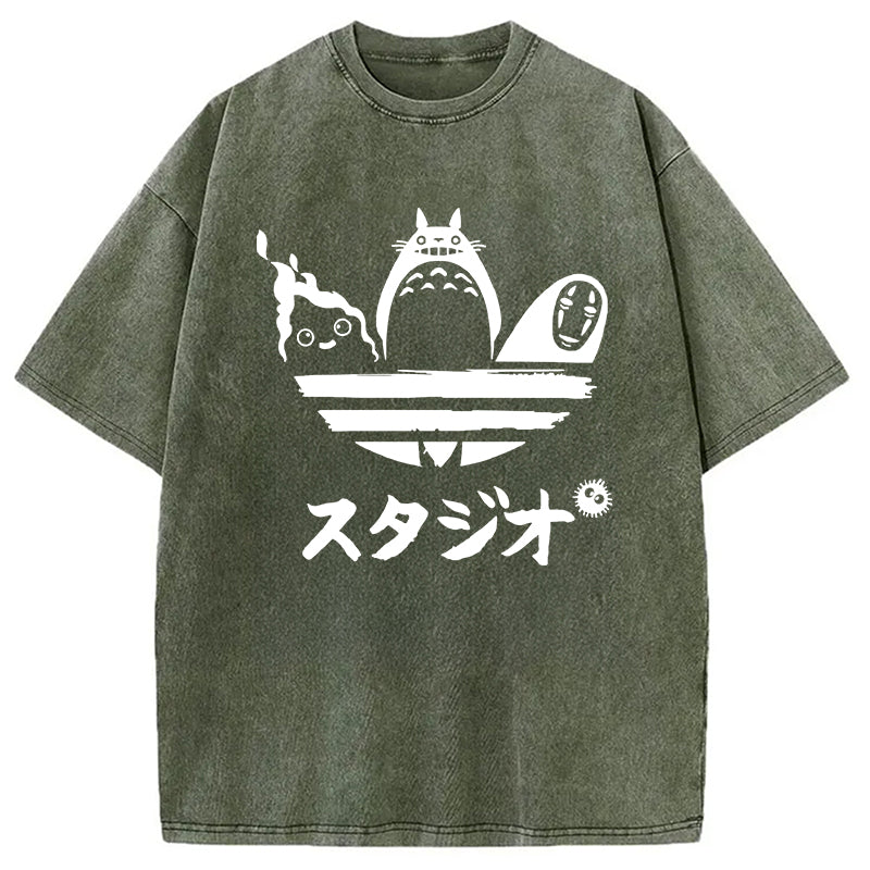 bbb Ghibli Vintage Japanese Washed T-Shirt