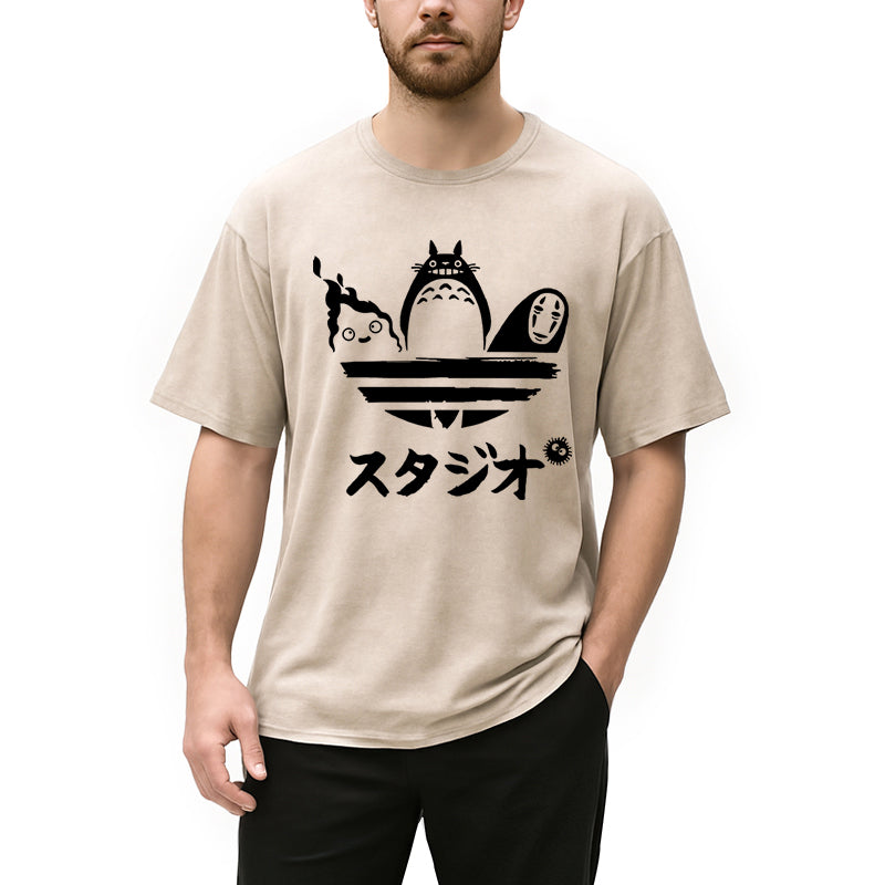 bbb Ghibli Vintage Japanese Washed T-Shirt