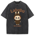 bbb Labubu Cute Vintage Japanese Washed T-Shirt