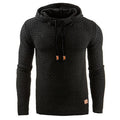 Warmer, kuscheliger Herren-Kapuzenpullover – Strukturstrick, lässig