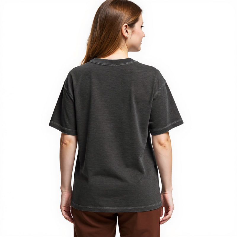 bbb Retro Cat Smoking Gradient Washed T-Shirt