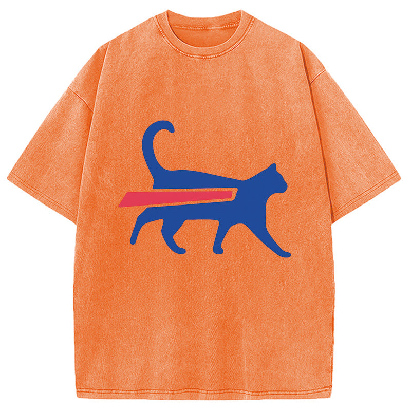 bbb Cat-Bills is Buffalo Bills Funny Meme Washed T-Shirt