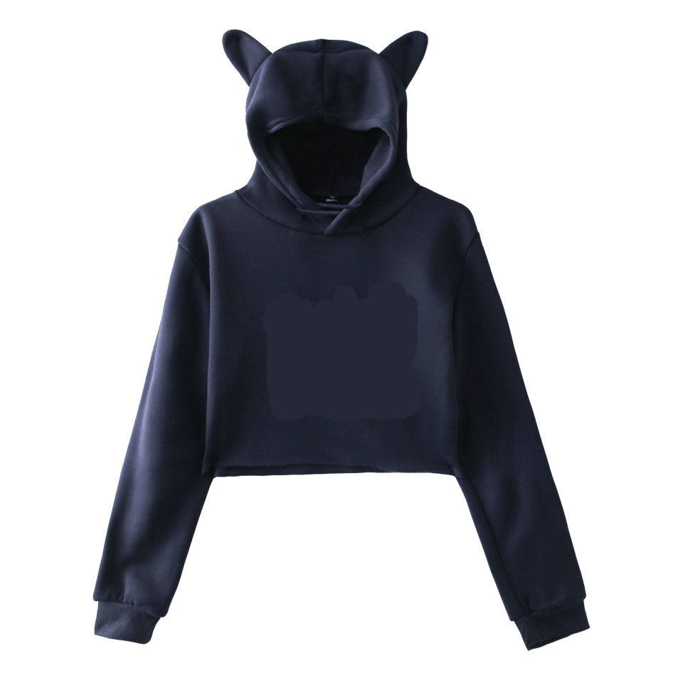 Soft Women's Cropped Hoodie - Boxy Relaxed Cut, Cotton