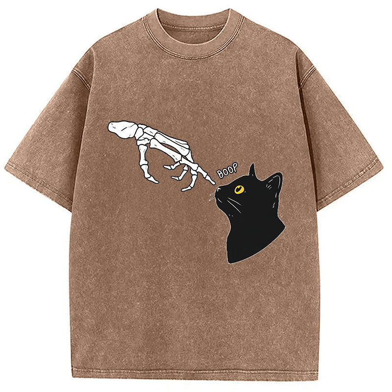 bbb Cat Spooky Boop Washed T-Shirt