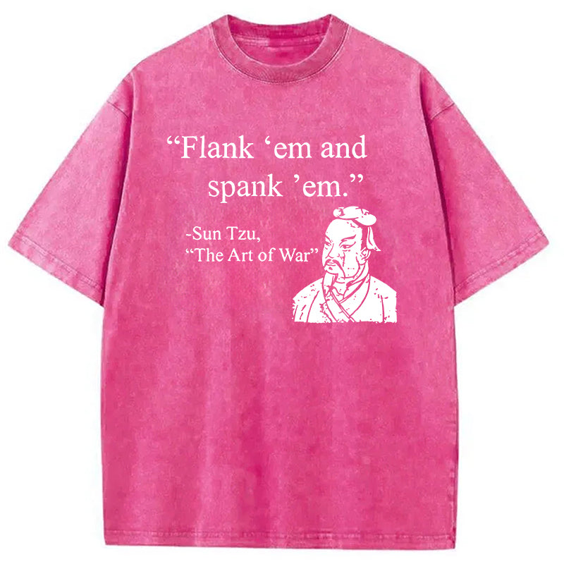 bbb The Art Of War Funny Washed T-Shirt