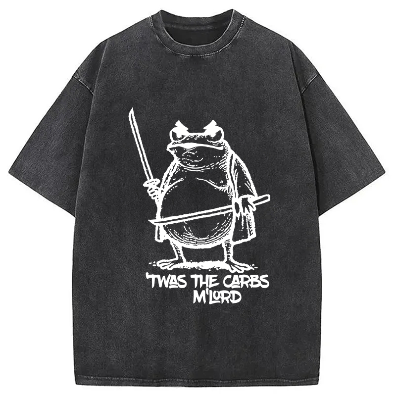 bbb Fat Samurai Frog Washed T-Shirt