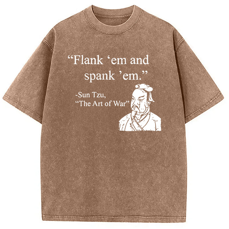 bbb The Art Of War Funny Washed T-Shirt